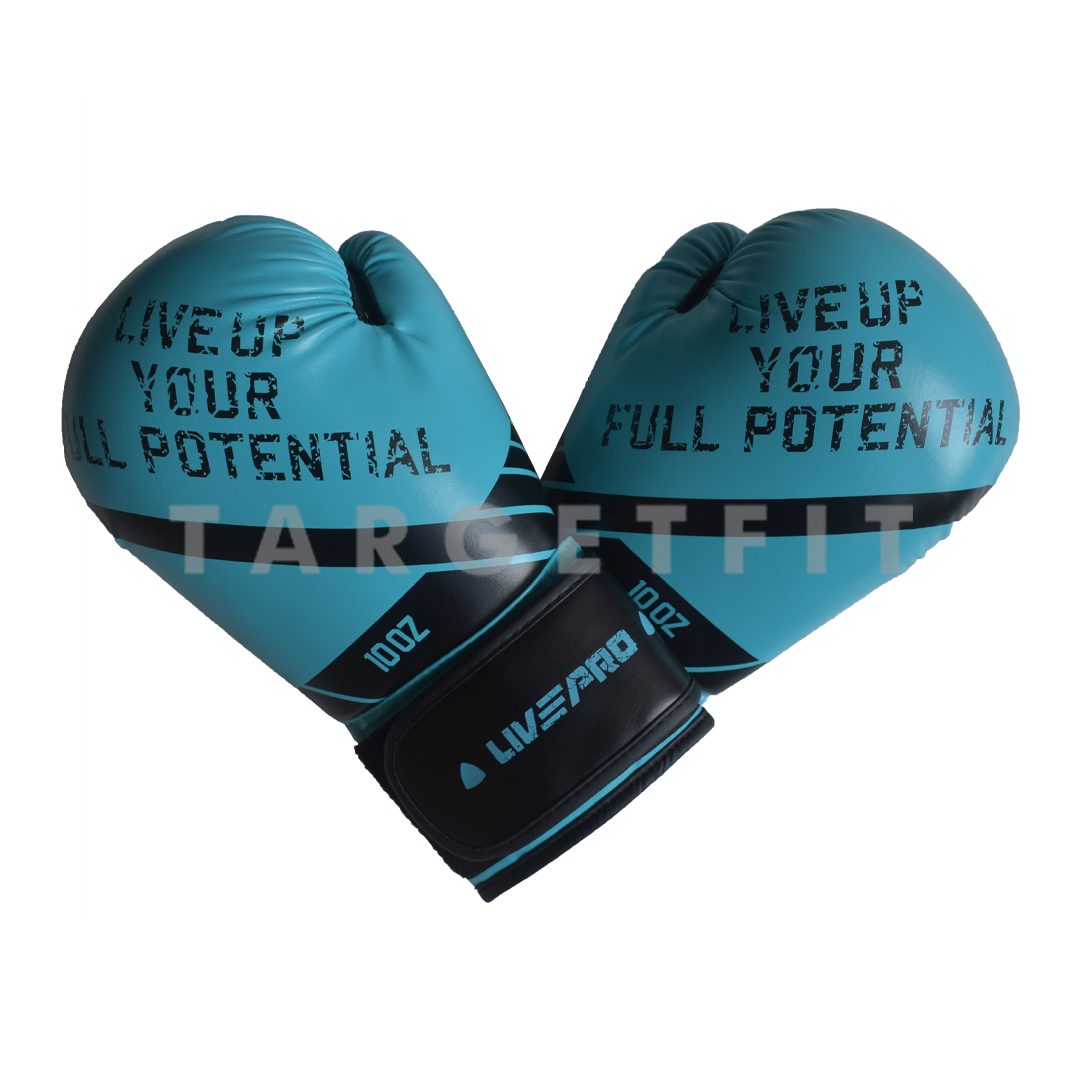 Sparring Glove Blue 10OZ Livepro - Image 2