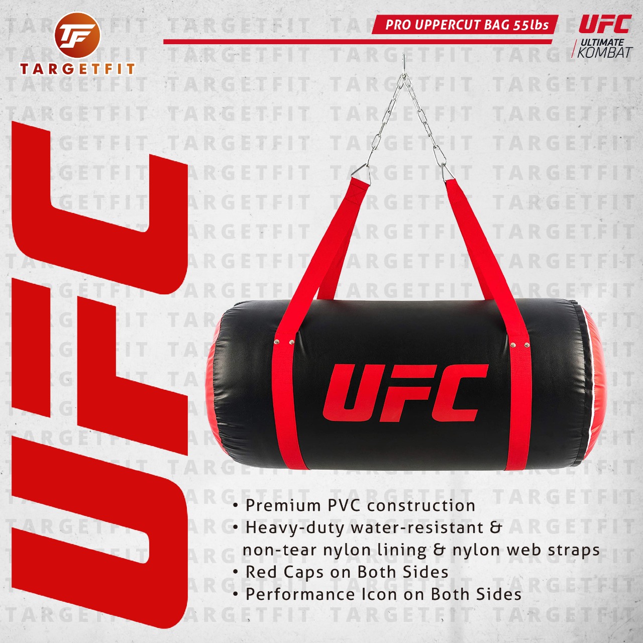 UFC Pro Uppercut Bag Black 55lb